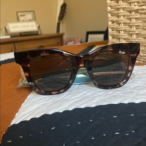 Quay Tortoiseshell Frame Sunglasses